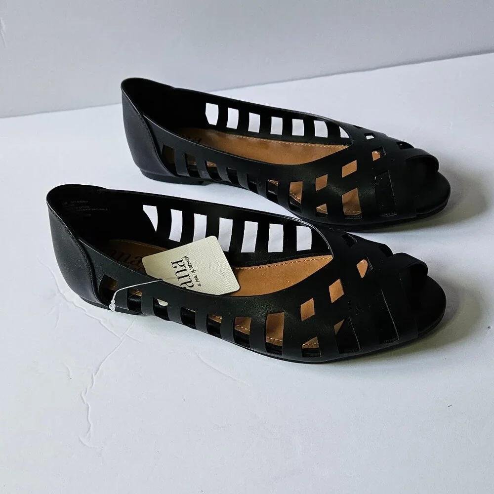 a.n.a Black Flats Size 6.5M